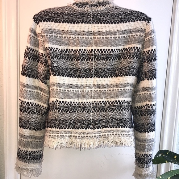 Rebecca Taylor Artisan Tweed Blazer Jacket Size 6 - Picture 9 of 17